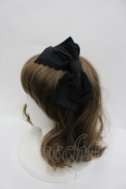 画像2: BABY,THE STARS SHINE BRIGHT / ナナメリボンカチューシャ  黒 I-26-02-23-108-BA-AC-SA-ZI