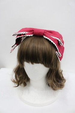 画像1: Angelic Pretty / Dollyヒロインリボンコーム  ボルドー I-26-02-23-111-AP-AC-SA-ZI