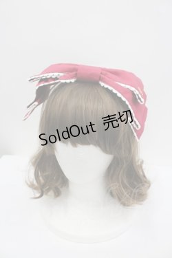 画像1: Angelic Pretty / Dollyヒロインリボンコーム  ボルドー I-26-02-23-111-AP-AC-SA-ZI