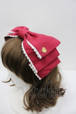 画像2: Angelic Pretty / Dollyヒロインリボンコーム  ボルドー I-26-02-23-111-AP-AC-SA-ZI