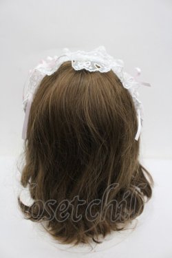 画像3: BABY,THE STARS SHINE BRIGHT / はしごレースリボンヘッドドレス  白Ｘピンク I-26-02-23-112-BA-AC-SA-ZI