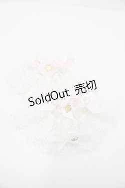 画像1: BABY,THE STARS SHINE BRIGHT / はるちゃんのふわふわリボンお袖とめ  白Ｘピンク I-26-02-23-115-BA-ZA-SA-ZI