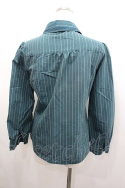 画像3: axes femme / ストライプブラウス M グリーン I-26-02-23-012-AX-BL-TE-ZI