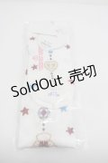 BABY,THE STARS SHINE BRIGHT / くみゃちゃんのDokiDoki Christmas Party柄オーバーニーソックス（天使柄）  白 I-26-02-23-124-BA-ZA-SA-ZI