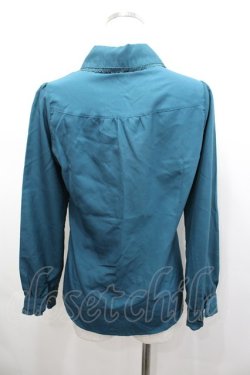 画像3: axes femme / ローズトランプ刺繍ブラウス M グリーン I-26-02-23-013-AX-BL-TE-ZI