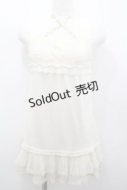 画像1: axes femme / 巻き薔薇&ビジュータンク  生成り I-26-02-23-016-AX-TO-SA-ZI