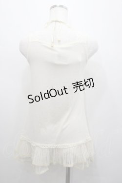 画像3: axes femme / 巻き薔薇&ビジュータンク  生成り I-26-02-23-016-AX-TO-SA-ZI