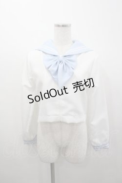 画像1: サンリオ / シナモロールセーラートップス M 白Ｘサックス I-26-02-23-003-EL-TO-SA-ZI