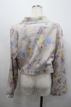 画像3: axes femme kawaii / クラシックブーケ柄ジャケット M ベージュ I-26-02-23-025-AX-JA-TE-ZI