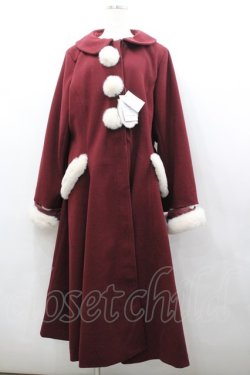 画像1: Kurumi Collaboration / KRM＊ファーロングコート 4? 濃赤 I-26-02-23-028-GO-CO-TE-ZI