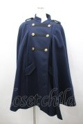 axes femme / ナポレオンマント風コート M ネイビー I-26-02-23-030-AX-CO-SA-ZI