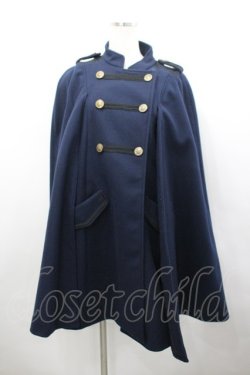 画像1: axes femme / ナポレオンマント風コート M ネイビー I-26-02-23-030-AX-CO-SA-ZI