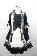 BABY,THE STARS SHINE BRIGHT / ローブ・ア・ラ・フランセーズワンピース&ヘッドドレスセット  黒×白 I-26-02-23-031-BA-ZA-TE-ZI