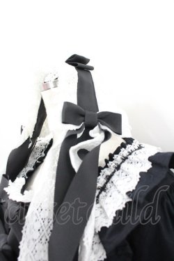 画像2: BABY,THE STARS SHINE BRIGHT / ローブ・ア・ラ・フランセーズワンピース&ヘッドドレスセット  黒×白 I-26-02-23-031-BA-ZA-TE-ZI