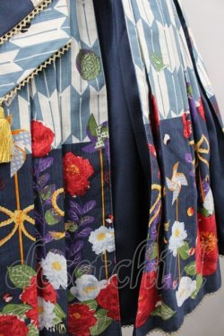 画像2: metamorphose / ハイカラ小町タックジャンパースカート  紺 I-26-02-23-032-ME-OP-SA-ZI