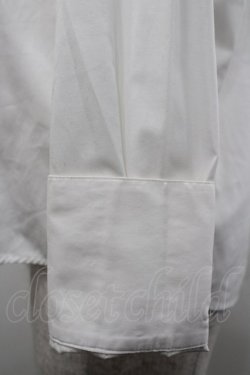 画像2: MIHO MATSUDA / フロントリボン長袖ブラウス  白Ｘ黒 I-26-02-25-029-GO-BL-SA-ZI