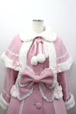 画像2: BABY,THE STARS SHINE BRIGHT / リボンミルキーコート  ピンクＸ白 I-26-02-25-035-BA-CO-SA-ZTC013 (2)