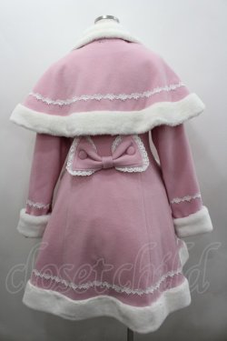 画像4: BABY,THE STARS SHINE BRIGHT / リボンミルキーコート  ピンクＸ白 I-26-02-25-035-BA-CO-SA-ZI