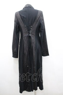 画像4: Qutie Frash / レオパードチャイナデザインロングジャケット  黒Ｘブラウン I-26-02-25-040-QU-OP-SA-ZI