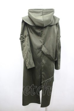 画像4: Ozz conte / フードベルトロングジャケット  カーキ I-26-02-25-042-OO-JA-SA-ZI
