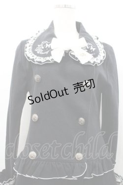 画像2: PUTUMAYO / 蝶ローズ刺繍長袖コート  黒Ｘ白 I-26-02-25-043-PT-OP-SA-ZI