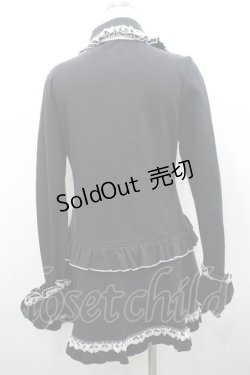 画像3: PUTUMAYO / 蝶ローズ刺繍長袖コート  黒Ｘ白 I-26-02-25-043-PT-OP-SA-ZI