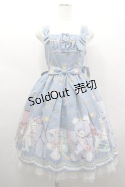 画像1: Angelic Pretty / Charlotte's Bearジャンパースカート  サックス I-26-02-25-045-AP-OP-SA-ZI