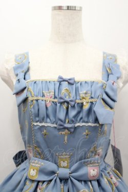 画像2: Angelic Pretty / Charlotte's Bearジャンパースカート  サックス I-26-02-25-045-AP-OP-SA-ZI