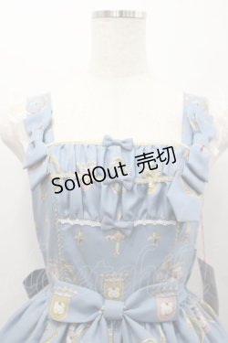 画像2: Angelic Pretty / Charlotte's Bearジャンパースカート  サックス I-26-02-25-045-AP-OP-SA-ZI