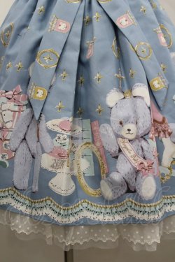 画像3: Angelic Pretty / Charlotte's Bearジャンパースカート  サックス I-26-02-25-045-AP-OP-SA-ZI