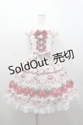 BABY,THE STARS SHINE BRIGHT / Juicy Strawberry MemoryジャンパースカートI  白 I-26-02-25-048-BA-OP-SA-ZI
