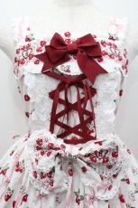 画像2: BABY,THE STARS SHINE BRIGHT / Juicy Strawberry MemoryジャンパースカートI  白 I-26-02-25-048-BA-OP-SA-ZI (2)