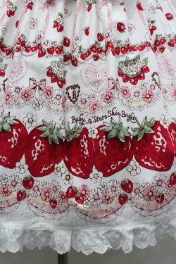 画像3: BABY,THE STARS SHINE BRIGHT / Juicy Strawberry MemoryジャンパースカートI  白 I-26-02-25-048-BA-OP-SA-ZI