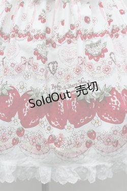 画像3: BABY,THE STARS SHINE BRIGHT / Juicy Strawberry MemoryジャンパースカートI  白 I-26-02-25-048-BA-OP-SA-ZI