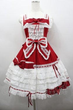 画像1: BABY,THE STARS SHINE BRIGHT / Amandineジャンパースカート  エンジ I-26-02-25-049-BA-OP-SA-ZI