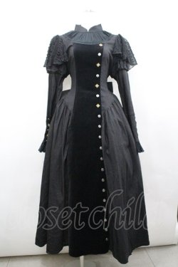 画像1: Hoshibako Works / ジヴリール プラケットロングドレス M 黒 I-26-02-25-051-LO-OP-SA-ZI