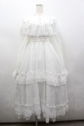 Hoshibako Works / アンジェリカ　ヨークレースワンピース  白 I-26-02-25-053-LO-OP-SA-ZI