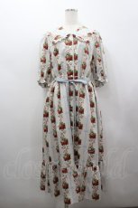 画像1: Melody BasKet / Strawberry Roseフロントボタンワンピース L アイボリー I-26-02-25-056-LO-OP-SA-ZI (1)