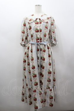 画像1: Melody BasKet / Strawberry Roseフロントボタンワンピース L アイボリー I-26-02-25-056-LO-OP-SA-ZI