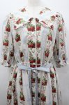 画像2: Melody BasKet / Strawberry Roseフロントボタンワンピース L アイボリー I-26-02-25-056-LO-OP-SA-ZI (2)