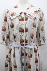 画像2: Melody BasKet / Strawberry Roseフロントボタンワンピース L アイボリー I-26-02-25-056-LO-OP-SA-ZI (2)