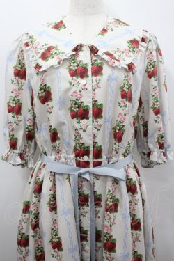画像2: Melody BasKet / Strawberry Roseフロントボタンワンピース L アイボリー I-26-02-25-056-LO-OP-SA-ZI