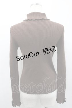 画像2: Emily Temple cute / レースフリルタートルニット  ブラウン I-26-02-25-006-ET-TO-SA-ZI