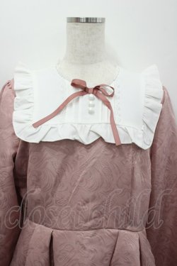 画像2: DearMyLove / ジャガードスクエア切替ワンピース 3L ピンク I-26-02-25-059-EL-OP-IG-ZI