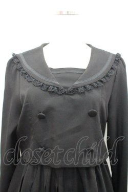 画像2: DearMyLove / ドッキングセーラーワンピース  黒 I-26-02-25-063-EL-OP-SA-ZI