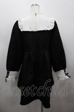 画像4: DearMyLove / ジャガードスクエア切替ワンピース LL クロ×シロ I-26-02-25-065-EL-OP-IG-ZI