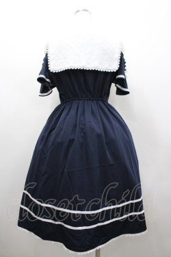 画像2: axes femme kawaii / オフショルセーラーワンピース  ネイビーＸ白 I-26-02-25-067-AX-OP-SA-ZI