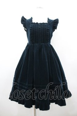 画像1: axes femme kawaii / クラシカルベロアジャンスカ  黒 I-26-02-25-068-AX-OP-SA-ZI