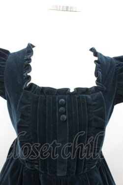 画像3: axes femme kawaii / クラシカルベロアジャンスカ  黒 I-26-02-25-068-AX-OP-SA-ZI