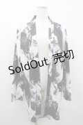 NieR Clothing / 総柄カーディガン  黒ｘ白 I-26-02-25-008-PU-TO-SA-ZI